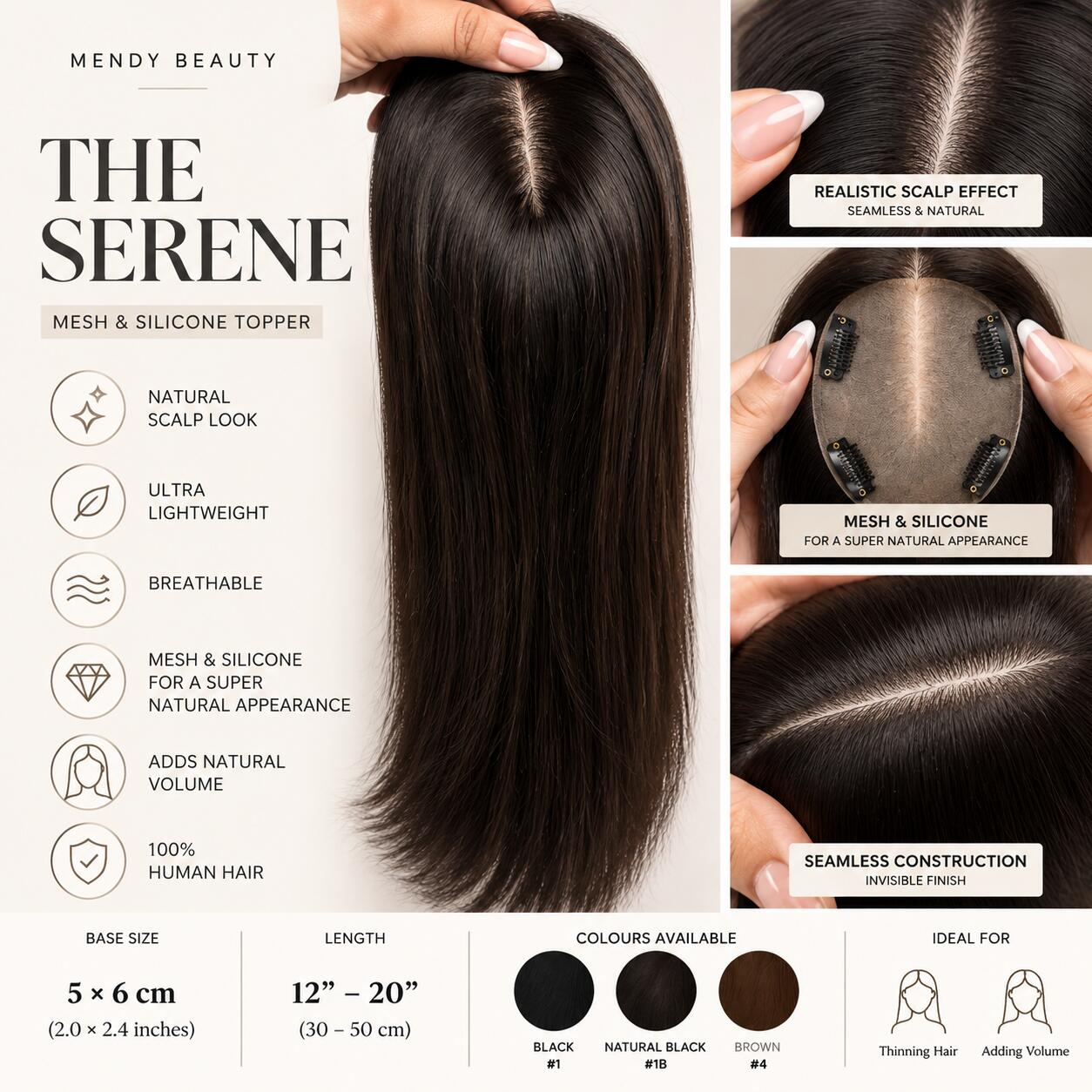 THE SERENE | MESH - SILICON TOPPER