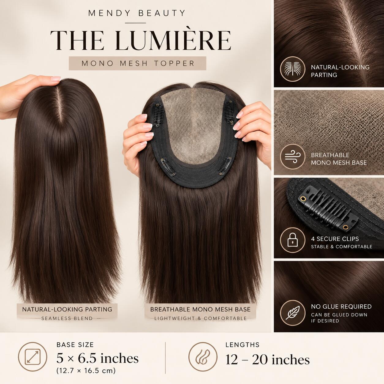 The Lumiere -Mono Mesh Silicon Base